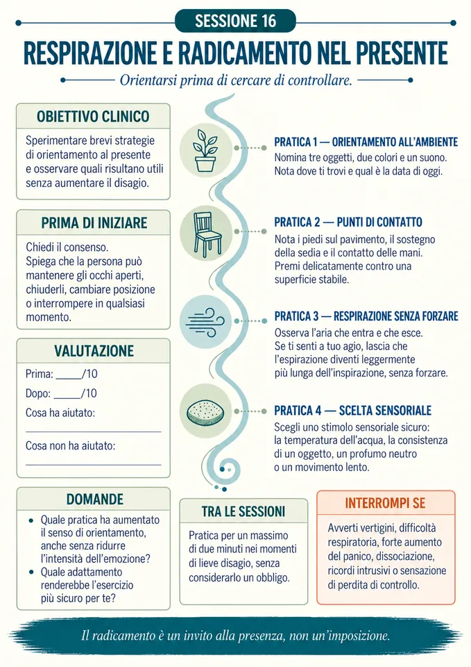 Respirazione e ancoraggio al presente